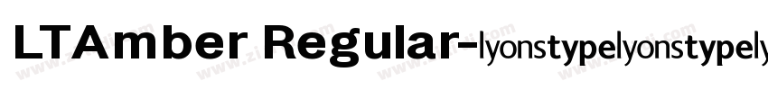 LTAmber Regular字体转换